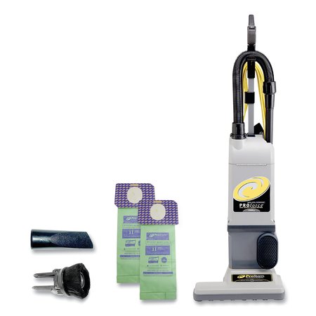 Proteam ProForce 1500XP Upright Vacuum, 15" Cleaning Path, Gray/Black 107252